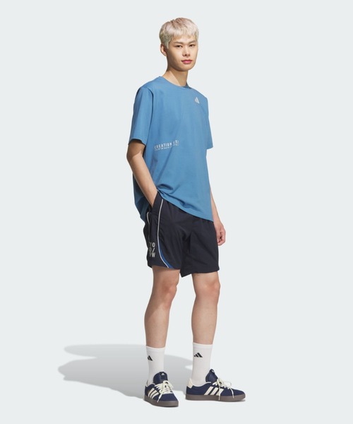 adidas(アディダス)の「ブランド ラブ ルーズフィット ライトウーブン 8インチ ショーツ / ハーフパンツ / アディダス adidas(その他パンツ・メンズ・ブルー・XX-LARGE/3XL/LARGE/MEDIUM/SMALL/X-LARGE/X-SMALL)」の3枚目の写真