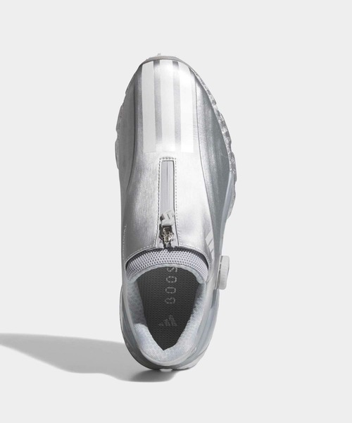 adidas(アディダス)の「コードカオス 27 ボア スパイクレス ゴルフシューズ / CODECHAOS 27 BOA SPIKELESS GOLF SHOES【adidas Golf/アディダスゴルフ】(スニーカー・レディース・シルバー・22.5cm/23.5cm/24.5cm/25.5cm/23.0cm/24.0cm/25.0cm/26.0cm/22.0cm)」の2枚目の写真