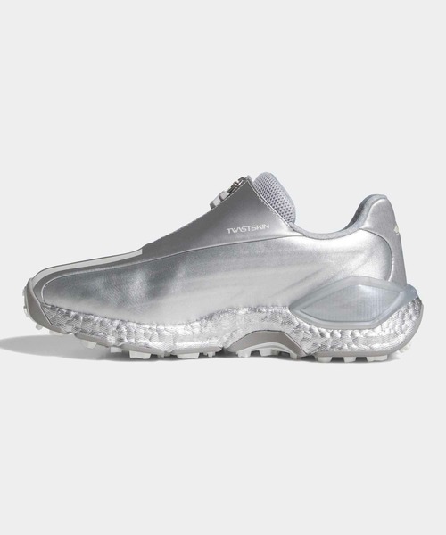 adidas(アディダス)の「コードカオス 27 ボア スパイクレス ゴルフシューズ / CODECHAOS 27 BOA SPIKELESS GOLF SHOES【adidas Golf/アディダスゴルフ】(スニーカー・レディース・シルバー・22.5cm/23.5cm/24.5cm/25.5cm/23.0cm/24.0cm/25.0cm/26.0cm/22.0cm)」の6枚目の写真