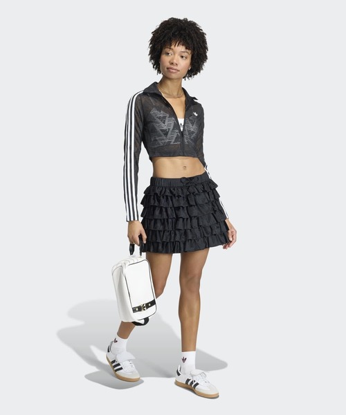 adidas(アディダス)の「レース フリル ミニスカート / アディダスオリジナルス adidas Originals(スカート・レディース・ブラック・SMALL/X-LARGE/LARGE/MEDIUM/3XL/XX-LARGE)」の5枚目の写真