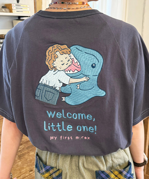 DOUBLE NAME（ダブルネーム）の「My first m:rex刺しゅうラグランTEE（Tシャツ/カットソー・レディース・ブラック系/ホワイト/オフホワイト・FREE）」の19枚目の写真