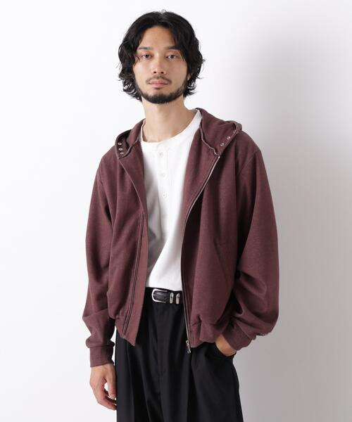 NANO universe(ナノユニバース)の「「surplus」 フーディージップパーカー(Tシャツ/カットソー・メンズ・ボルドー/ブラック・M/L)」の7枚目の写真