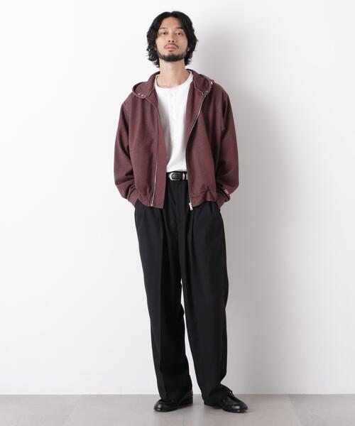 NANO universe(ナノユニバース)の「「surplus」 フーディージップパーカー(Tシャツ/カットソー・メンズ・ボルドー/ブラック・M/L)」の10枚目の写真