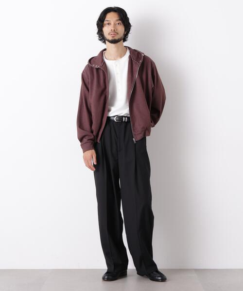 NANO universe(ナノユニバース)の「「surplus」 フーディージップパーカー(Tシャツ/カットソー・メンズ・ボルドー/ブラック・M/L)」の11枚目の写真
