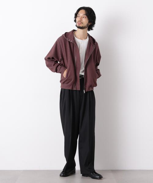 NANO universe(ナノユニバース)の「「surplus」 フーディージップパーカー(Tシャツ/カットソー・メンズ・ボルドー/ブラック・M/L)」の12枚目の写真
