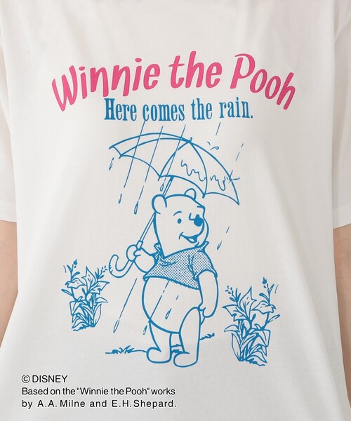 Afternoon Tea(アフタヌーンティー)の「プリントTシャツ RAIN/ディズニーコレクション・Winnie the Pooh(Tシャツ/カットソー・レディース・オフホワイト・MEDIUM)」の6枚目の写真