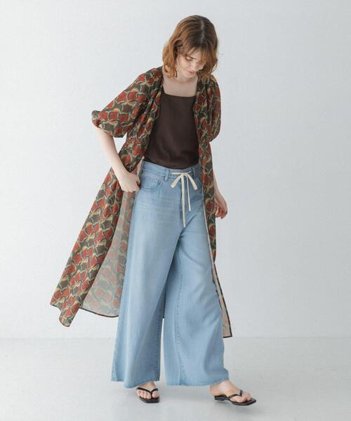 URBAN RESEARCH Sonny Label(アーバンリサーチサニーレーベル)の「アフリカンプリントワンピース(ワンピース・レディース・チャコールグレー/ブラウン・FREE)」の22枚目の写真