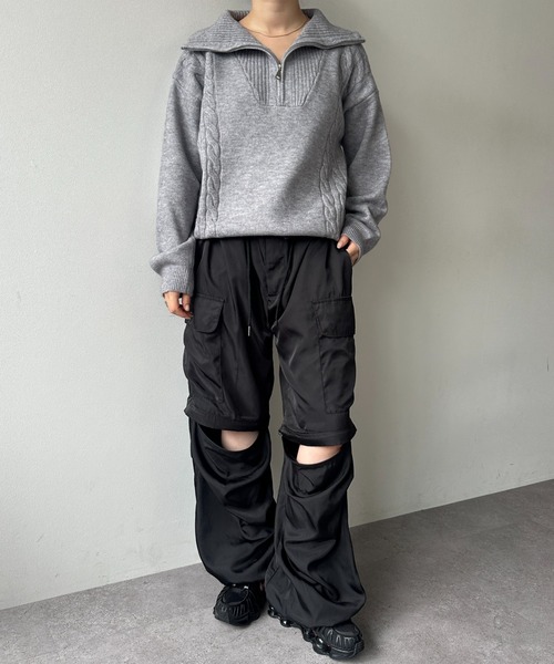 OK YESTERDAY(オッケーイエスタデイ)の「3WAYカーゴパンツ(カーゴパンツ・レディース・ブラック/カーキ/ネイビー・L/M)」の20枚目の写真