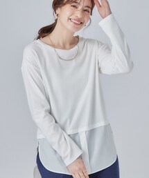 SHOO・LA・RUE | 【洗濯機可/S-LL】着こなし広がる レイヤードアソートTシャツ(Tシャツ/カットソー)