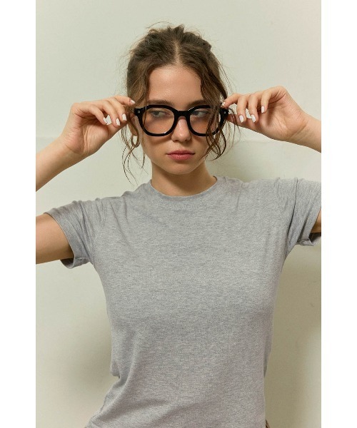 ALEXIA STAM(アリシアスタン)の「Round Wellington Glasses /ウェリントン型メガネ(メガネ・レディース・ブラック・FREE)」の2枚目の写真