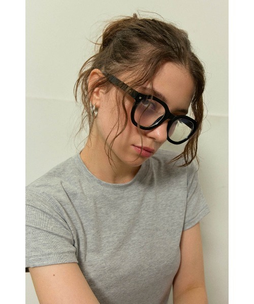 ALEXIA STAM(アリシアスタン)の「Round Wellington Glasses /ウェリントン型メガネ(メガネ・レディース・ブラック・FREE)」の3枚目の写真