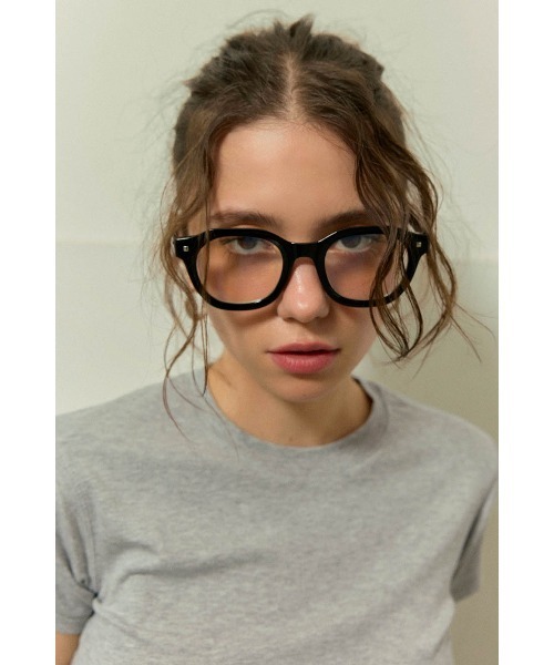 ALEXIA STAM(アリシアスタン)の「Round Wellington Glasses /ウェリントン型メガネ(メガネ・レディース・ブラック・FREE)」の4枚目の写真