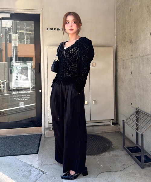 RAY CASSIN（レイカズン）の「パワショルシアーTシャツ（Tシャツ/カットソー・レディース・ブラック系その他2/ブラウン系その他2/ブラック系その他3/ホワイト系その他3/ホワイト系その他2・FREE）」の19枚目の写真