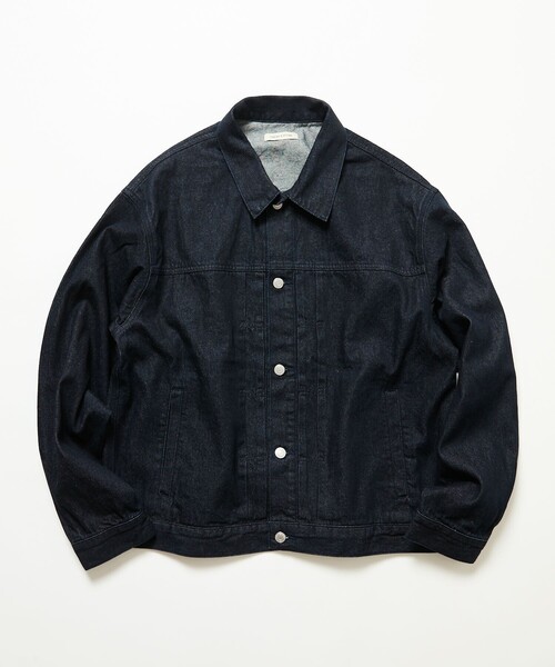 FREAK'S STORE(フリークスストア)の「限定展開 コントラストカラー デニムジャケット(ブルゾン・メンズ・ブラック/ネイビー/ブルー・SMALL/MEDIUM/LARGE)」の12枚目の写真