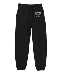 NOBOUND(ノーバウンド) スウェットパンツ ボーンロゴ ワンポイント プリント 裾シャーリング セミルーズシルエット 10.0オンス 裏毛 メンズ ストリート