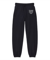 NOBOUND(ノーバウンド) スウェットパンツ ボーンロゴ ワンポイント プリント 裾シャーリング セミルーズシルエット 10.0オンス 裏毛 メンズ ストリート