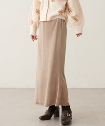 シアーベロアナロースカート