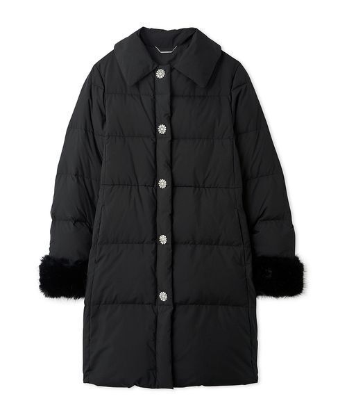 CELFORD(セルフォード)の「【WEB・一部店舗限定】ファースリーブダウンコート(ダウンジャケット/コート・レディース・アイボリー/ライトグレー/ブラック・36/38)」の5枚目の写真