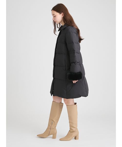 CELFORD(セルフォード)の「【WEB・一部店舗限定】ファースリーブダウンコート(ダウンジャケット/コート・レディース・アイボリー/ライトグレー/ブラック・36/38)」の17枚目の写真