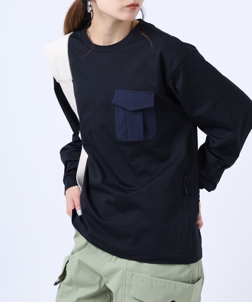 ICEPEAK(アイスピーク)の「OSHTEMO WOMEN 長袖カットソー(Tシャツ/カットソー・レディース・ライトピンク/グリーン/ブラック・L/M)」の2枚目の写真