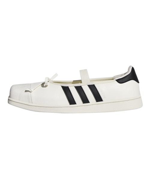 adidas Originals（アディダスオリジナルス）の「ADIDAS × JENNIE / アディダス × ジェニー SUPERSTAR SQ BALLETSHOES（スニーカー・レディース・ブラック/ホワイト・25cm/24.5cm/24cm/23.5cm）」の2枚目の写真