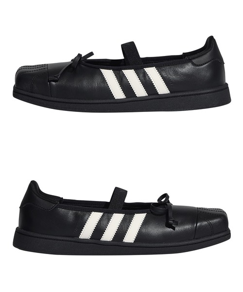 adidas Originals（アディダスオリジナルス）の「ADIDAS × JENNIE / アディダス × ジェニー SUPERSTAR SQ BALLETSHOES（スニーカー・レディース・ブラック/ホワイト・25cm/24.5cm/24cm/23.5cm）」の3枚目の写真