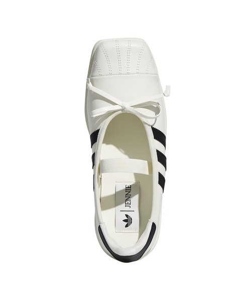 adidas Originals（アディダスオリジナルス）の「ADIDAS × JENNIE / アディダス × ジェニー SUPERSTAR SQ BALLETSHOES（スニーカー・レディース・ブラック/ホワイト・25cm/24.5cm/24cm/23.5cm）」の6枚目の写真