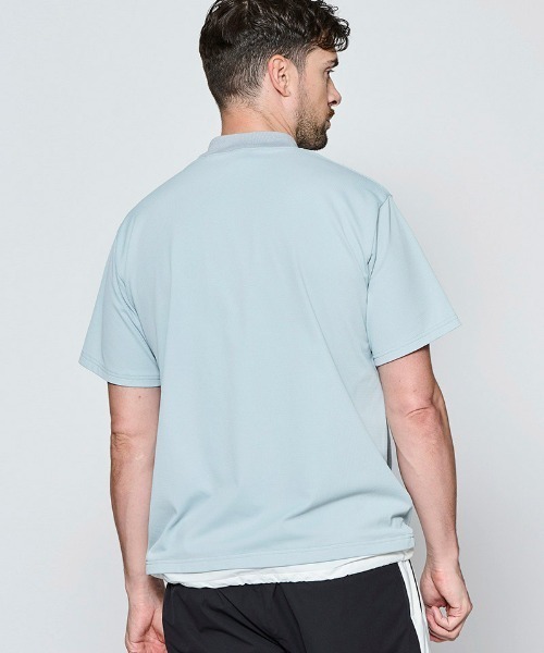 ACANTHUS(アカンサス)の「mt10681- Mesh Mockneck S-S Top モックネックTシャツ(MA2714)(Tシャツ/カットソー・メンズ・グレー/チャコール/ブラック/ホワイト・XL/L/M/S)」の7枚目の写真