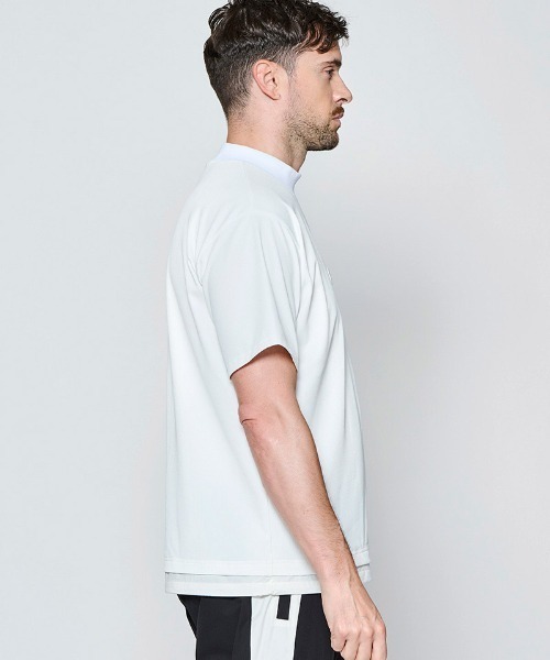 ACANTHUS(アカンサス)の「mt10681- Mesh Mockneck S-S Top モックネックTシャツ(MA2714)(Tシャツ/カットソー・メンズ・グレー/チャコール/ブラック/ホワイト・XL/L/M/S)」の9枚目の写真