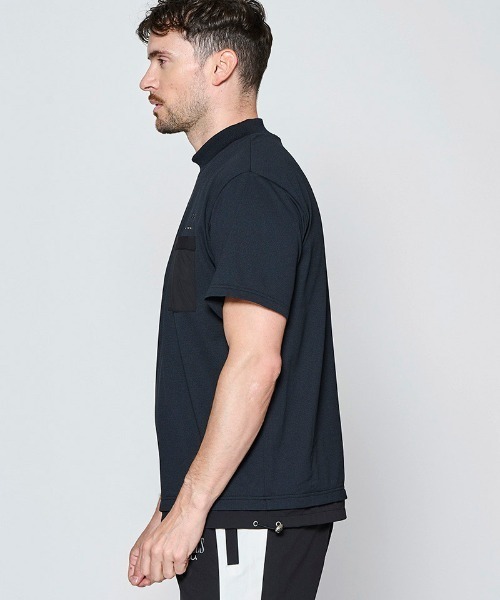 ACANTHUS(アカンサス)の「mt10681- Mesh Mockneck S-S Top モックネックTシャツ(MA2714)(Tシャツ/カットソー・メンズ・グレー/チャコール/ブラック/ホワイト・XL/L/M/S)」の11枚目の写真