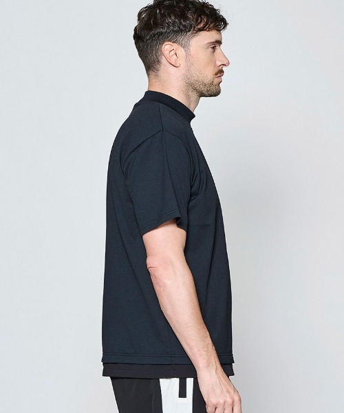 ACANTHUS(アカンサス)の「mt10681- Mesh Mockneck S-S Top モックネックTシャツ(MA2714)(Tシャツ/カットソー・メンズ・グレー/チャコール/ブラック/ホワイト・XL/L/M/S)」の12枚目の写真
