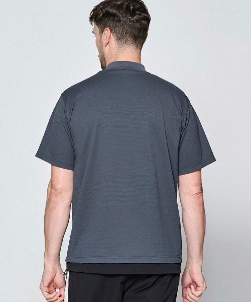 ACANTHUS(アカンサス)の「mt10681- Mesh Mockneck S-S Top モックネックTシャツ(MA2714)(Tシャツ/カットソー・メンズ・グレー/チャコール/ブラック/ホワイト・XL/L/M/S)」の16枚目の写真
