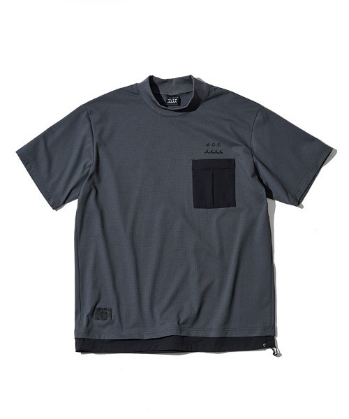 ACANTHUS(アカンサス)の「mt10681- Mesh Mockneck S-S Top モックネックTシャツ(MA2714)(Tシャツ/カットソー・メンズ・グレー/チャコール/ブラック/ホワイト・XL/L/M/S)」の17枚目の写真