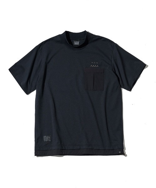 ACANTHUS(アカンサス)の「mt10681- Mesh Mockneck S-S Top モックネックTシャツ(MA2714)(Tシャツ/カットソー・メンズ・グレー/チャコール/ブラック/ホワイト・XL/L/M/S)」の18枚目の写真