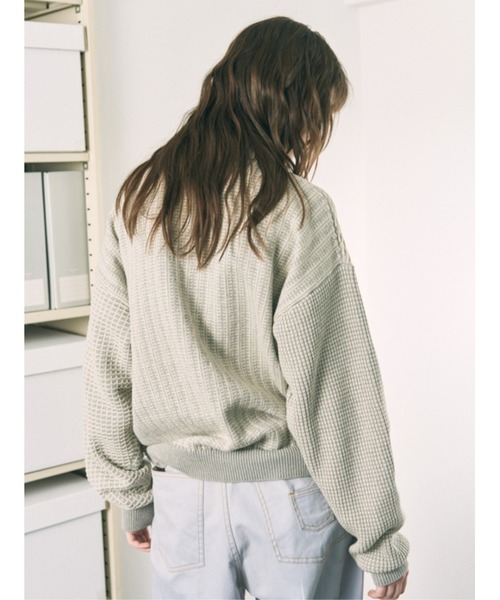 PHINGERIN(フィンガリン)の「MULTI KNIT SHIRT JACKET(ニット/セーター・メンズ・ブラック/グレー・LARGE/MEDIUM)」の5枚目の写真