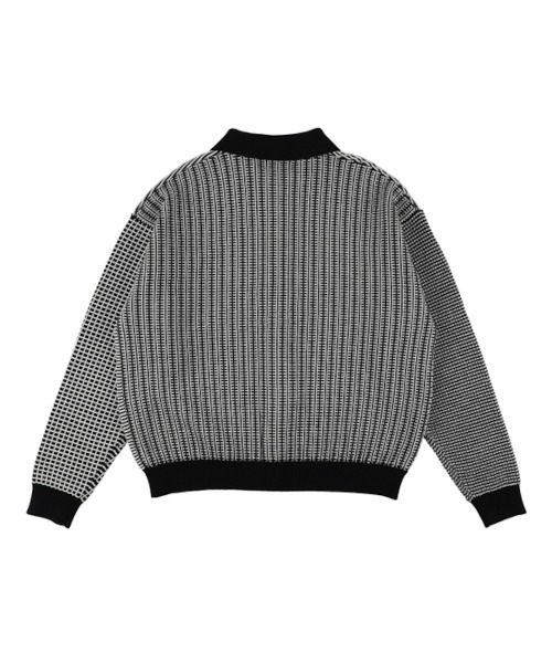 PHINGERIN(フィンガリン)の「MULTI KNIT SHIRT JACKET(ニット/セーター・メンズ・ブラック/グレー・LARGE/MEDIUM)」の8枚目の写真