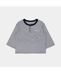 ボタン付きミニポケットヘンリーネックTシャツ (YZTS2607023)
