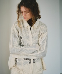 flower mesh shirt / フラワーメッシュシャツ