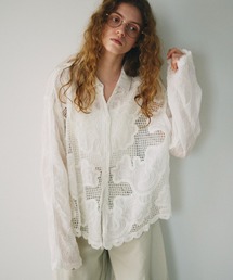 flower mesh shirt / フラワーメッシュシャツ