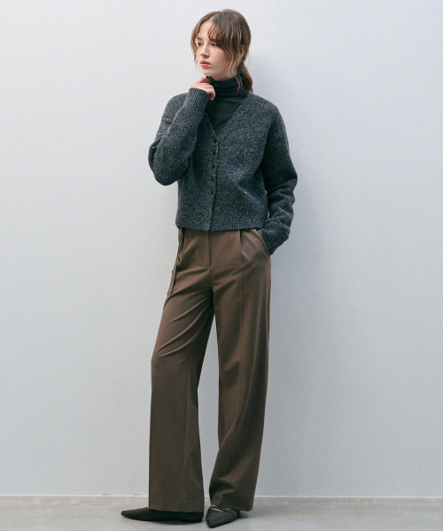 DRAWFIT WOMEN（ドローフィットウーマン）の「FLVSH ヘアリーウールニットカーディガン [CHARCOAL]（カーディガン/ボレロ・レディース・その他・MEDIUM/SMALL）」の3枚目の写真