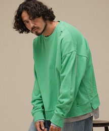 THEOREM（セオレム）の「msw1969-Laidback Stacked CN Sweatshirt 切り替えスウェット(TRM-2624007)（スウェット）」