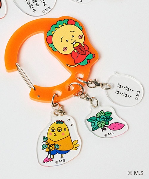 ec melodi keyclip カラビナ チャーム付きカラビナ[COJI-COJIコラボ]（その他小物）｜studio CLIP