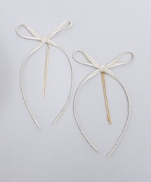 Zoule（ゾーラ）の「Zoule ゾーラ：velour pin set 　ベロア　リボン　ヘアピン（ヘアピン）」