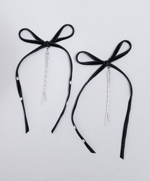 Zoule（ゾーラ）の「Zoule ゾーラ：velour pin set 　ベロア　リボン　ヘアピン（ヘアピン）」