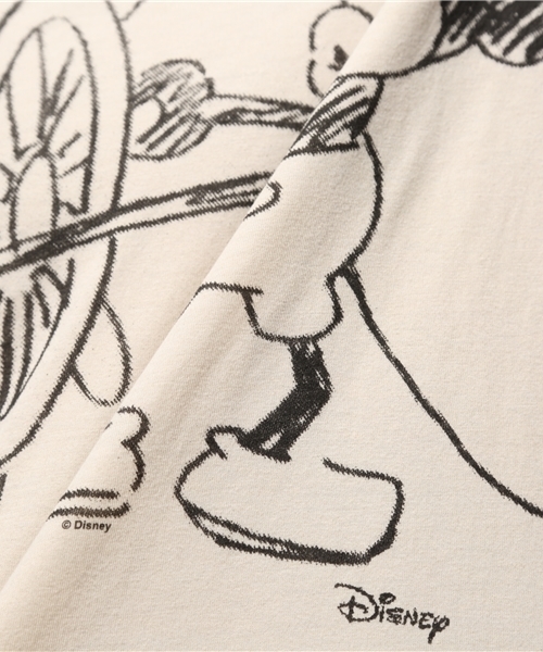 JUNK FOOD(ジャンクフード)の「Steamboat Willie/蒸気船ウィリーミッキーマウスTシャツ(Tシャツ/カットソー・メンズ・キナリ・MEDIUM/SMALL/LARGE/X-SMALL)」の7枚目の写真