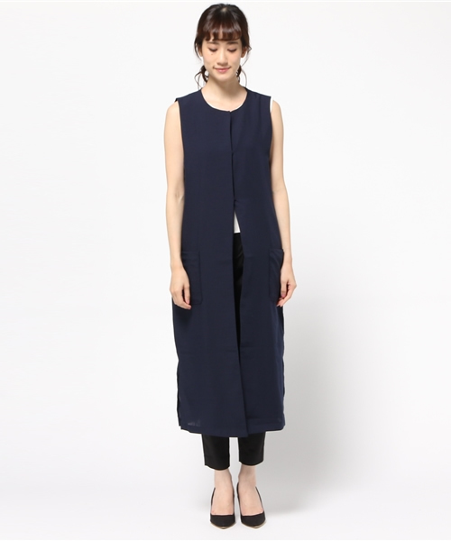 LBC(エルビーシー)の「ビンテージスパンローンジレ (ベスト・レディース・オリーブ/ネイビー・MEDIUM/LARGE)」の4枚目の写真