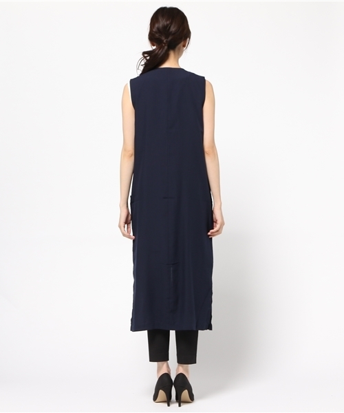 LBC(エルビーシー)の「ビンテージスパンローンジレ (ベスト・レディース・オリーブ/ネイビー・MEDIUM/LARGE)」の6枚目の写真