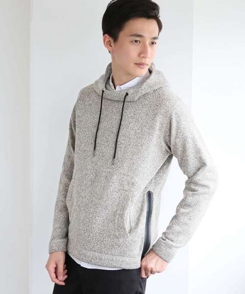 GLOBAL WORK（グローバルワーク）の「ボリュームネックカチオンパーカー/725460（パーカー・メンズ・カーキ/ダークグレー/グレー/ホワイト/ネイビー・X-LARGE/LARGE/SMALL/MEDIUM）」の3枚目の写真