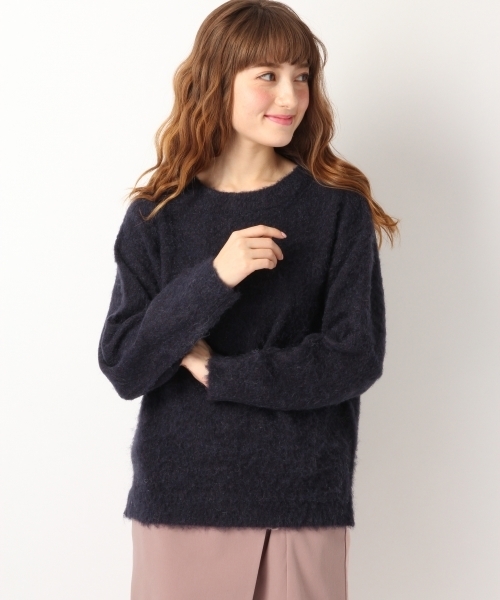 Heather(ヘザー)の「A*フワモコニットプルオーバー 741816(ニット/セーター・レディース・ピンク系その他/ホワイト/ブルー系その他・ONE SIZE)」の2枚目の写真