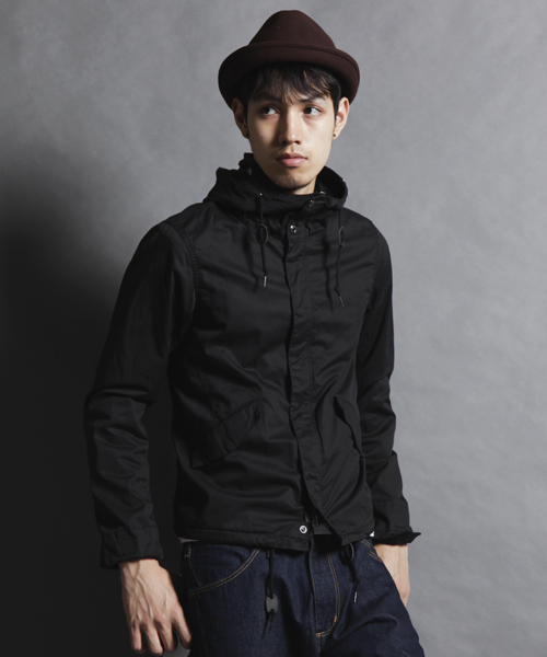 MONKEY TIME(モンキータイム)の「MT ストレッチ/ツイル マウンテンパーカ ∴(マウンテンパーカー・メンズ・ブラック/オリーブ・SMALL/MEDIUM/LARGE)」の2枚目の写真